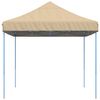 vidaXL Τέντα Εκδηλώσεων Πτυσσόμενη Pop-Up Μπεζ 410x279x315 εκ.
