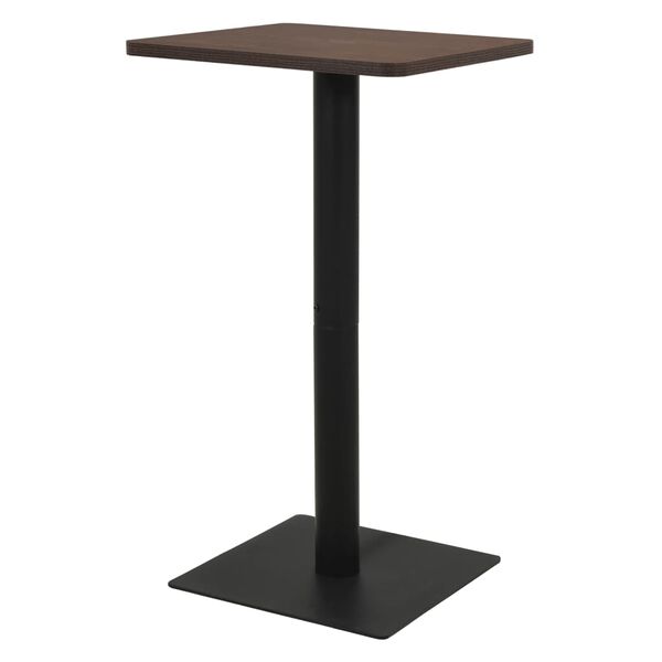 vidaXL Τραπέζι Bistro Σκούρο Σταχτί 50 x 50 x 107 εκ.