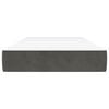 vidaXL Στρώμα με Pocket Springs Σκούρο Γκρι 90x200x20 εκ. Βελούδινο