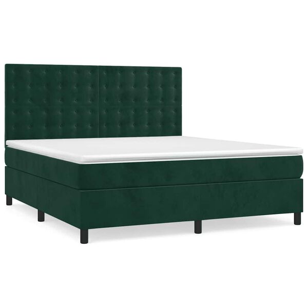 vidaXL &Kappa;&rho;&epsilon;&beta;ά&tau;&iota; Boxspring &mu;&epsilon; &Sigma;&tau;&rho;ώ&mu;&alpha; &Sigma;&kappa;&omicron;ύ&rho;&omicron; &Pi;&rho;ά&sigma;&iota;&nu;&omicron; 180x200&epsilon;&kappa;. &Beta;&epsilon;&lambda;&omicron;ύ&delta;&iota;&nu;&omicron;