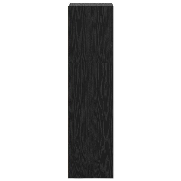 vidaXL Βιβλιοθήκη Μαύρη δρυς 40 x 30 x 114 εκ. Επεξεργασμένο ξύλο
