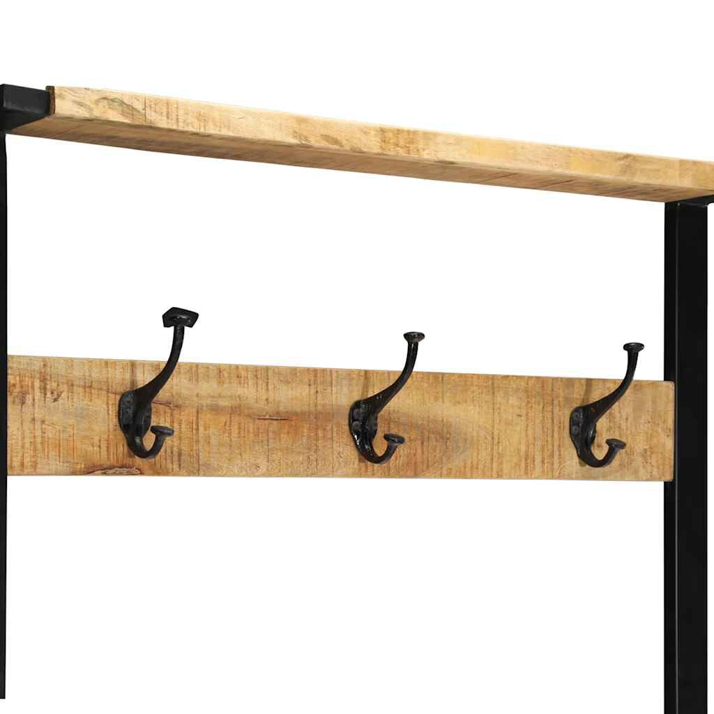 vidaXL Ράφι για ρούχα 80x40x190 cm Στερεό ακατέργαστο ξύλο Mango