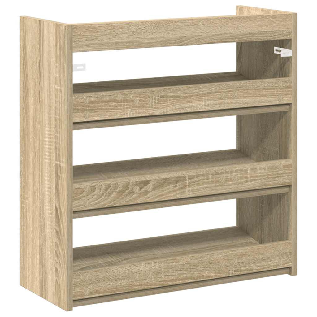 Ράφι παπουτσιών vidaXL Sonoma Oak 60x25x62 cm Κατασκευασμένο ξύλο