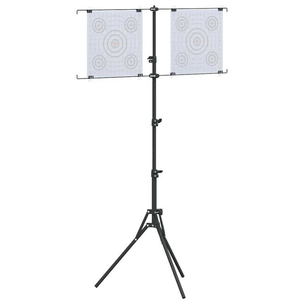 vidaXL Βάση στόχου Άλλο Μαύρο 82.5 x 51 x 150 εκ. Ατσάλι