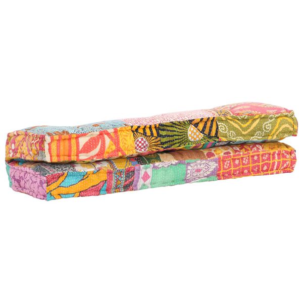 vidaXL Μαξιλάρι για Καναπέ από Παλέτες Πολύχρωμο Patchwork Υφασμάτινο