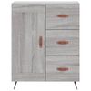 vidaXL Ντουλάπι Γκρι Sonoma 69,5 x 34 x 180 εκ. Επεξεργασμένο Ξύλο