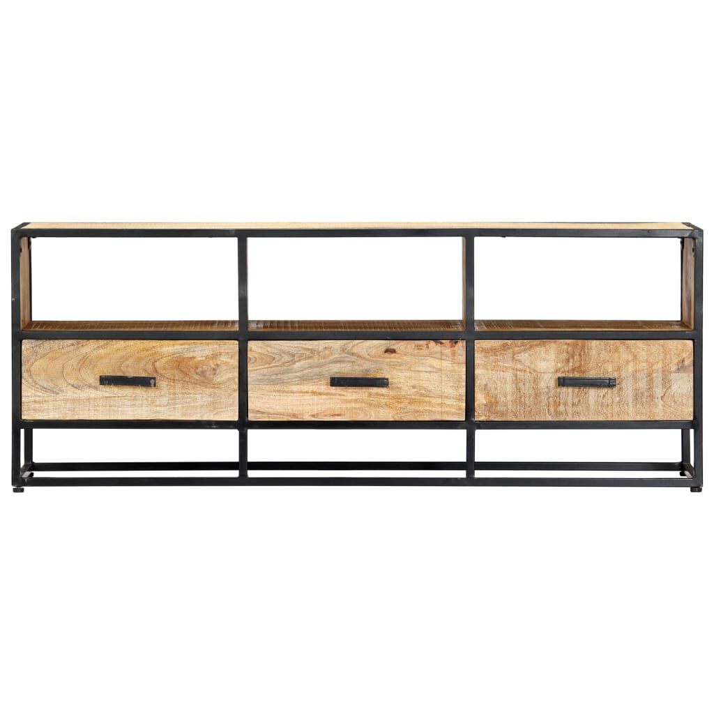 vidaXL Έπιπλο Τηλεόρασης 120 x 30 x 45 εκ. από Μασίφ Ξύλο Μάνγκο