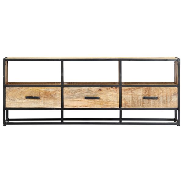 vidaXL Έπιπλο Τηλεόρασης 120 x 30 x 45 εκ. από Μασίφ Ξύλο Μάνγκο