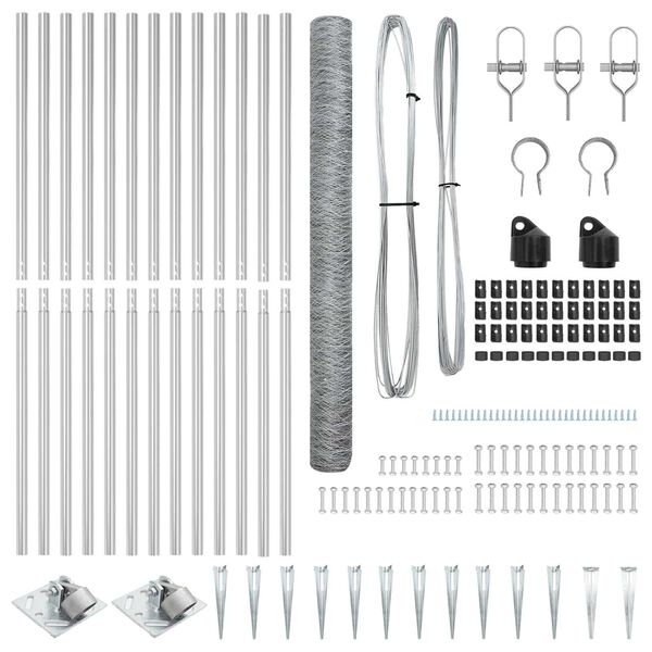 vidaXL &Sigma;&tau;ύ&lambda;&omicron;&sigmaf; &Pi;&epsilon;&rho;&iota;&phi;&rho;ά&xi;&epsilon;&omega;&nu; &Alpha;&sigma;&eta;&mu;ί 25 x 1,6 &mu; (&delta;&iota;&chi;&tau;ύ&omega;&tau;&omicron; 50 &chi;&lambda;&sigma;&tau;) &Alpha;&tau;&sigma;ά&lambda;&iota;