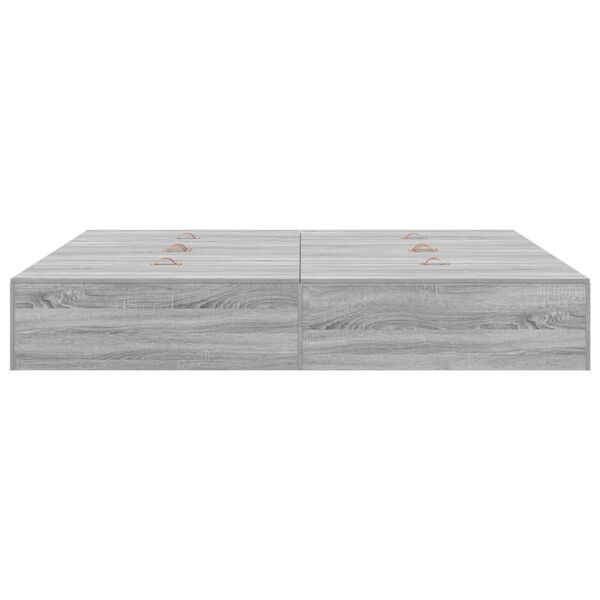 vidaXL Σκελετός Κρεβατιού Γκρι sonoma 200 x 180 x 31.5 εκ.