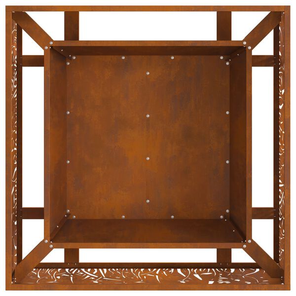 vidaXL Φωτιά Καφέ 80 x 80 x 30 cm Ατσάλι σκληρυθέν στον αέρα
