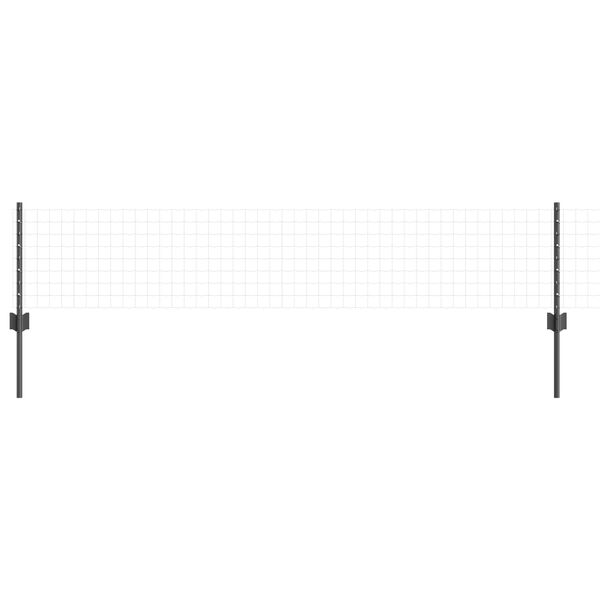 vidaXL Πό posts φράχτη 22 pcs Γκρι 80 cm Ατσάλι