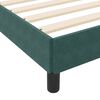 vidaXL Κρεβάτι box spring με στρώμα Σκούρο Πράσινο 90 x 190 cm Βελούδο