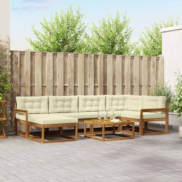 vidaXL &Sigma;&epsilon;&iota;&rho;ά &Kappa;&alpha;&nu;&alpha;&pi;έ &Epsilon;&xi;&omega;&tau;&epsilon;&rho;&iota;&kappa;&omicron;ύ &mu;&epsilon; &mu;&alpha;&xi;&iota;&lambda;ά&rho;&iota; 7 pcs &Phi;&upsilon;&sigma;&iota;&kappa;ό &kappa;&alpha;&iota; &Kappa;&rho;έ&mu;&alpha;