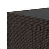 vidaXL Τραπέζάκι Κήπου Τετράγωνο Καφέ 50x50x30 εκ. από Συνθετικό Ρατάν