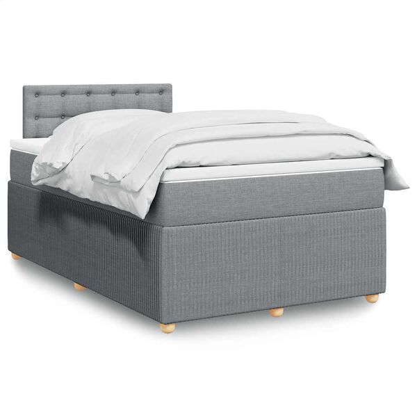 vidaXL &Kappa;&rho;&epsilon;&beta;ά&tau;&iota; Boxspring &mu;&epsilon; &Sigma;&tau;&rho;ώ&mu;&alpha; &Alpha;&nu;&omicron;&iota;&chi;&tau;ό &Gamma;&kappa;&rho;&iota; 120x190 &epsilon;&kappa;. &Upsilon;&phi;&alpha;&sigma;&mu;ά&tau;&iota;&nu;&omicron;
