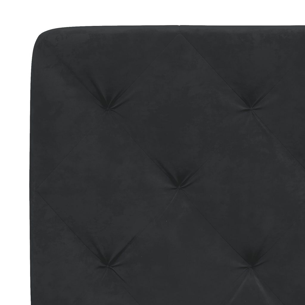 vidaXL Σκελετός Κρεβατιού Χωρίς Στρώμα Μαύρο 140x200 εκ. Βελούδινο
