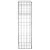 vidaXL Συρματοκιβώτια Στύλοι 2 τεμ. 40 x 40 x 140 εκ. Σιδερένιοι