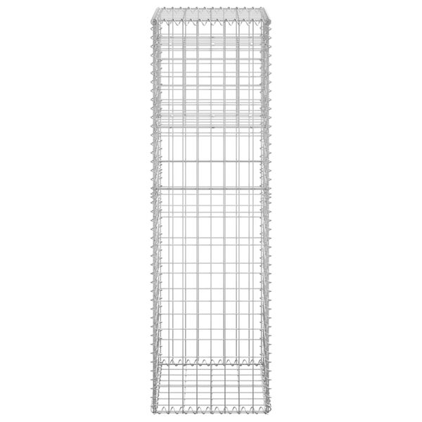 vidaXL Συρματοκιβώτια Στύλοι 2 τεμ. 40 x 40 x 140 εκ. Σιδερένιοι