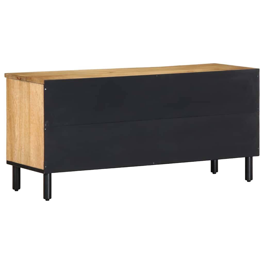 vidaXL Ντουλάπι τηλεόρασης καφέ 100x33x46 cm μασίφ ξύλο Mango