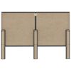 vidaXL Κρεβάτι Boxspring Σκούρο Γκρι 140 x 200 εκ. Υφασμάτινο