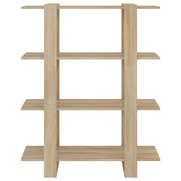 vidaXL Βιβλιοθήκη/Διαχωριστικό Χώρου Sonoma Δρυς 100 x 30 x 123,5 εκ.