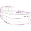 vidaXL &Kappa;&rho;&epsilon;&beta;ά&tau;&iota; Boxspring &mu;&epsilon; &Sigma;&tau;&rho;ώ&mu;&alpha; & LED &Sigma;&kappa;.&Gamma;&kappa;&rho;&iota; 100x200 &epsilon;&kappa; &Upsilon;&phi;&alpha;&sigma;&mu;ά&tau;&iota;&nu;&omicron;