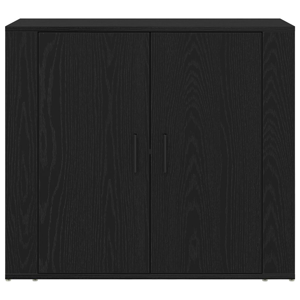 vidaXL Μπουφές Μαύρο Δρυς 80x33x70 εκ Κατασκευασμένο ξύλο