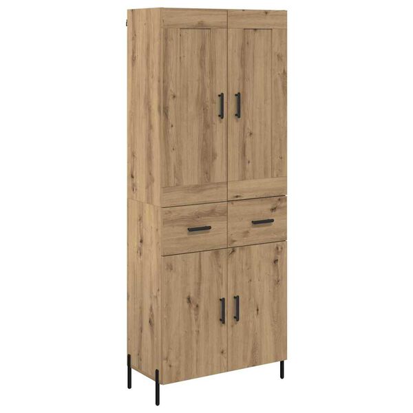 vidaXL Highboard &mu;&epsilon; &sigma;&upsilon;&rho;&tau;ά&rho;&iota; 2 pcs Artisan Oak &Epsilon;&pi;&epsilon;&xi;&epsilon;&rho;&gamma;&alpha;&sigma;&mu;έ&nu;&omicron; &xi;ύ&lambda;&omicron;