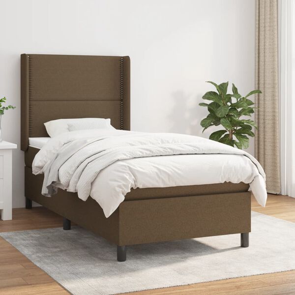 vidaXL &Kappa;&rho;&epsilon;&beta;ά&tau;&iota; Boxspring &mu;&epsilon; &Sigma;&tau;&rho;ώ&mu;&alpha; &Sigma;&kappa;&omicron;ύ&rho;&omicron; &Kappa;&alpha;&phi;έ 80x200 &epsilon;&kappa;. &Upsilon;&phi;&alpha;&sigma;&mu;ά&tau;&iota;&nu;&omicron;
