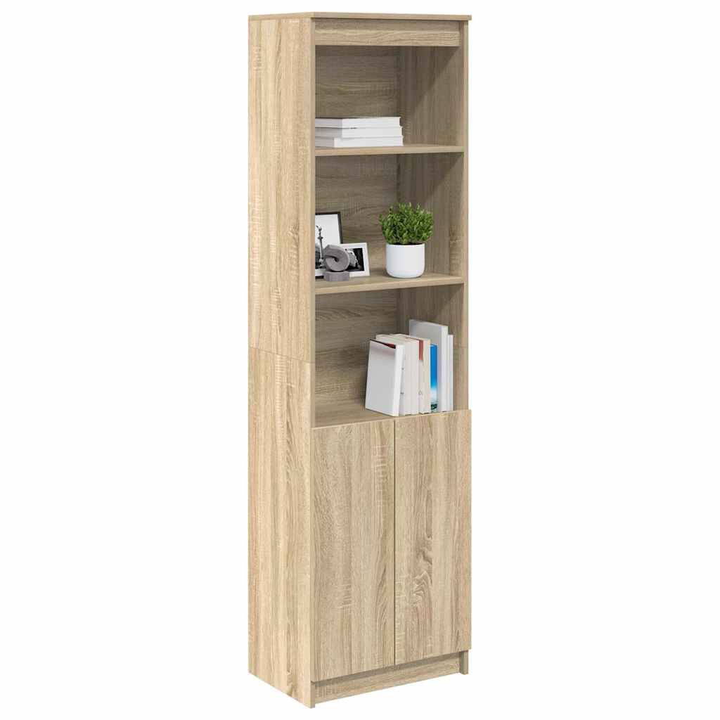 vidaXL Ντουλάπι Sonoma δρυς 50x35x180 εκ. από Επεξεργασμένο Ξύλο