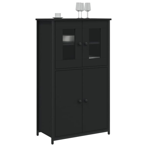 vidaXL Ντουλάπι Μαύρο 62x32x106,5 εκ. από Επεξεργασμένο Ξύλο