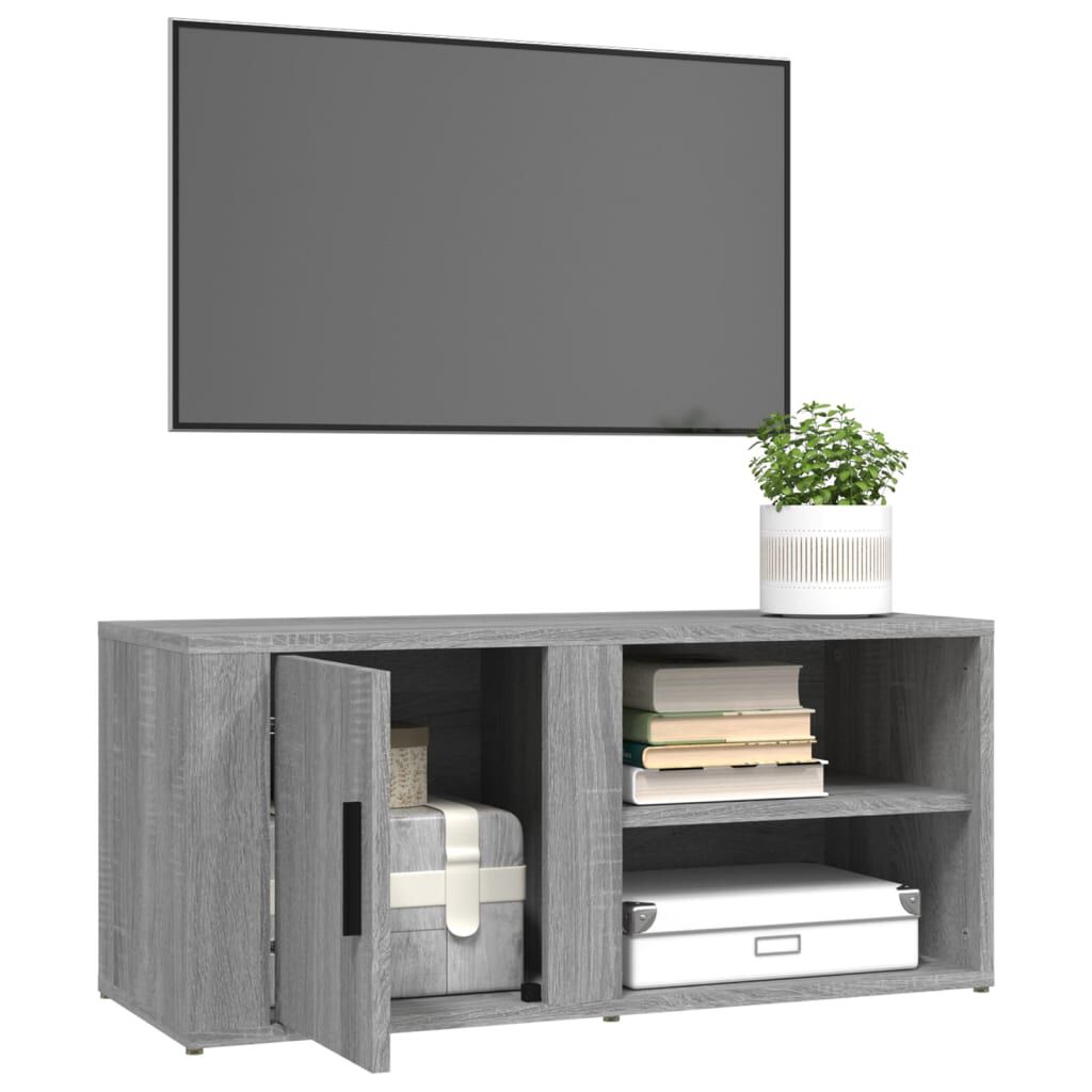 vidaXL Έπιπλο Τηλεόρασης Γκρι Sonoma 80x31,5x36 εκ. από Επεξεργ. Ξύλο