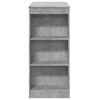 vidaXL Τραπέζι Μπαρ με Ράφια Γκρι Σκυρ. 95x47x103,5 εκ Επεξεργ. Ξύλο