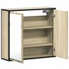 vidaXL Ντουλάπι καθρέφτη μπάνιου Sonoma Oak 65x20x60 cm