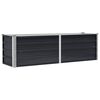 vidaXL Ζαρντινιέρα Υπερυψωμένη Ανθρακί 160x40x45 εκ. Γαλβαν. Χάλυβας