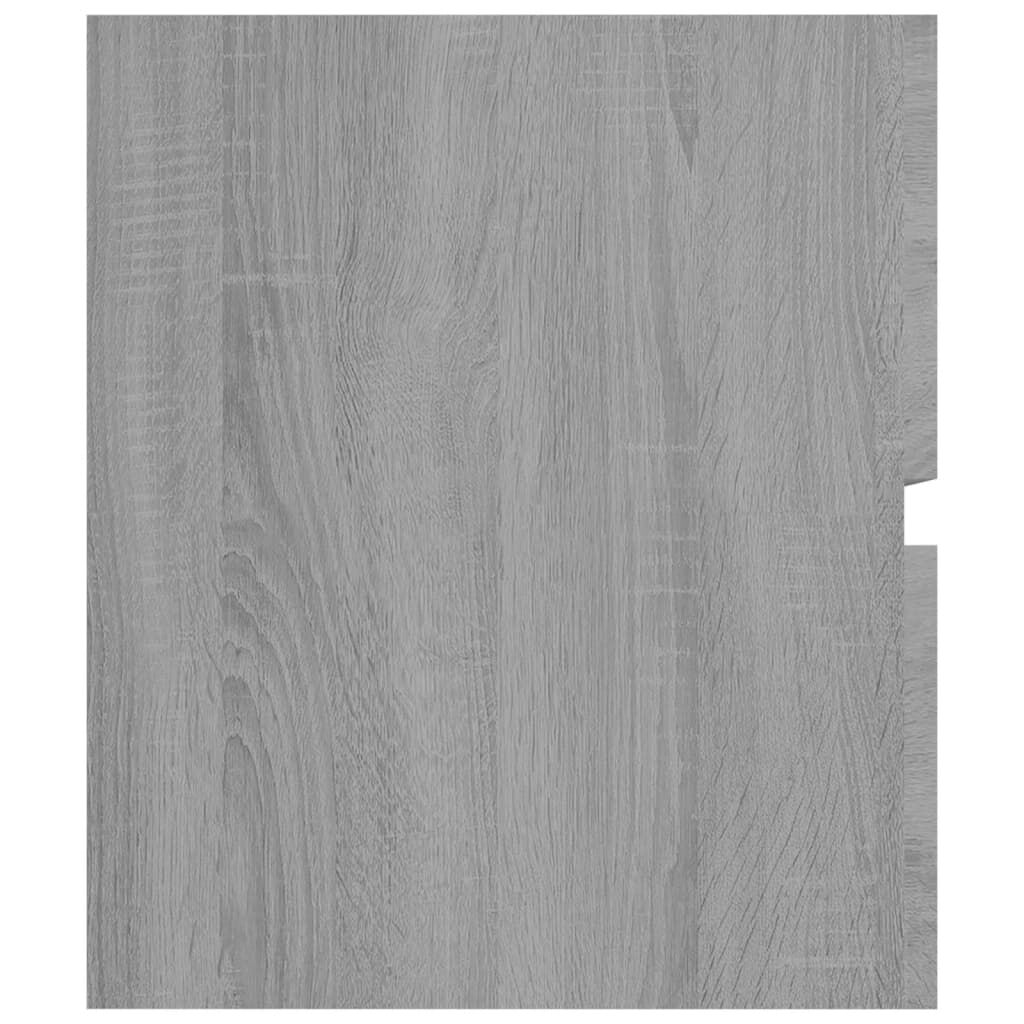 vidaXL Ντουλάπι Νιπτήρα Γκρι Sonoma 90x38,5x45 εκ. Επεξεργασμένο Ξύλο