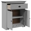 vidaXL Ντουλάπι διαδρόμου BODO Γκρι 80x35x90 cm