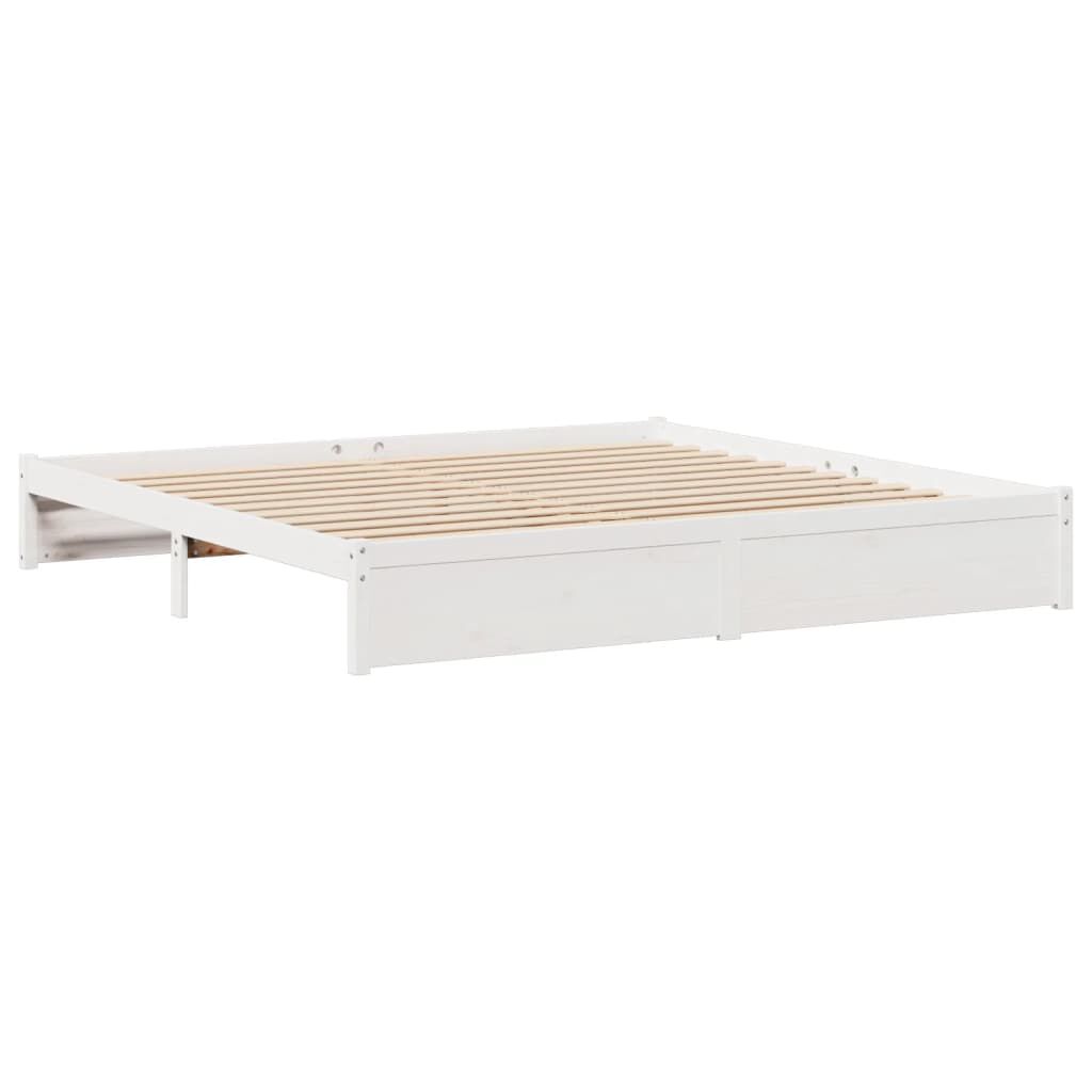 vidaXL Κρεβάτι Βιβλιοθήκη Χωρίς Στρώμα 180x200 εκ Μασίφ Ξύλο Πεύκου