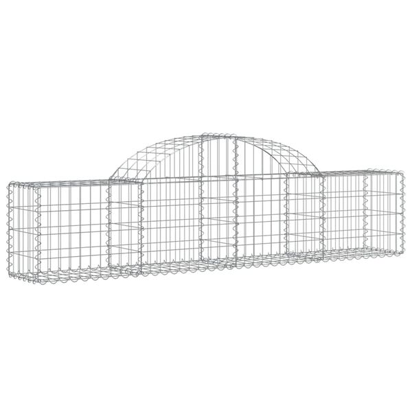 vidaXL Συρματοκιβώτια Τοξωτά 18 τεμ. 200x30x40/60 εκ. Γαλβαν. Ατσάλι