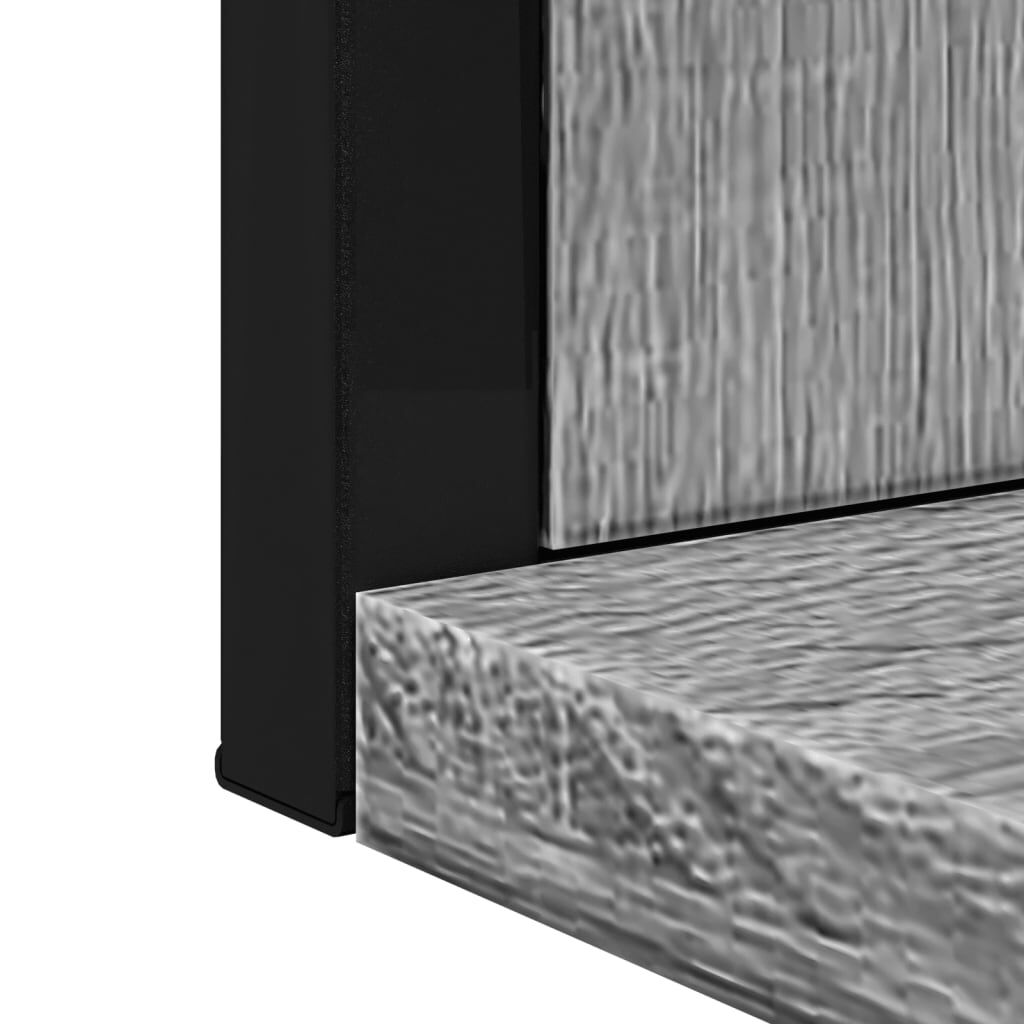 vidaXL Καθρέφτης Μπάνιου με Ράφι Γκρι Sonoma 50x12x60 εκ. Επεξ. Ξύλο