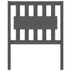 vidaXL Κεφαλάρι Κρεβατιού Γκρι 80,5x4x100 εκ. από Μασίφ Ξύλο Πεύκου