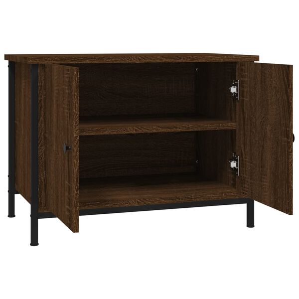 vidaXL Έπιπλο Τηλεόρασης με Πόρτες Καφέ Δρυς 60x35x45 εκ. Επεξ. Ξύλο