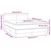 vidaXL &Kappa;&rho;&epsilon;&beta;ά&tau;&iota; Boxspring &mu;&epsilon; &Sigma;&tau;&rho;ώ&mu;&alpha; &Mu;&pi;&lambda;&epsilon; 140x200 &epsilon;&kappa;. &Upsilon;&phi;&alpha;&sigma;&mu;ά&tau;&iota;&nu;&omicron;