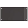 vidaXL Πίσω Πάνελ Κουζίνας 2 pcs Σκούρο Γκρι 80 x 40 cm