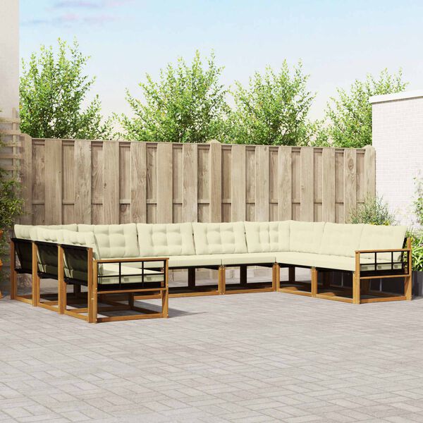 vidaXL &Sigma;&epsilon;&iota;&rho;ά &Kappa;&alpha;&nu;&alpha;&pi;έ &Epsilon;&xi;&omega;&tau;&epsilon;&rho;&iota;&kappa;&omicron;ύ &mu;&epsilon; &mu;&alpha;&xi;&iota;&lambda;ά&rho;&iota; 9 pcs &Phi;&upsilon;&sigma;&iota;&kappa;ό &kappa;&alpha;&iota; &Kappa;&rho;έ&mu;&alpha;