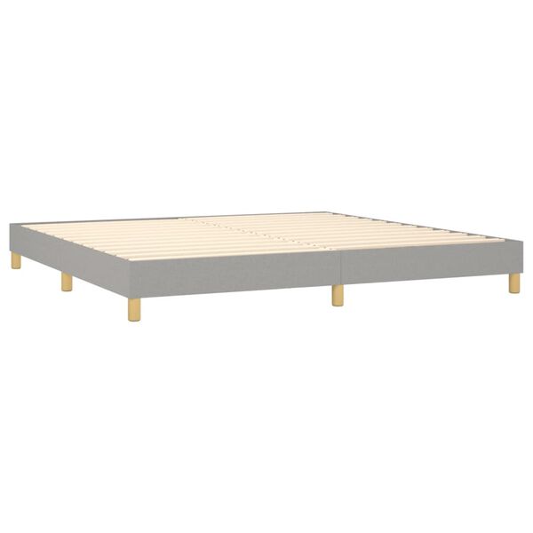 vidaXL &Kappa;&rho;&epsilon;&beta;ά&tau;&iota; Boxspring &mu;&epsilon; &Sigma;&tau;&rho;ώ&mu;&alpha; &Alpha;&nu;&omicron;&iota;&chi;&tau;ό &Gamma;&kappa;&rho;&iota; 200x200 &epsilon;&kappa;. &Upsilon;&phi;&alpha;&sigma;&mu;ά&tau;&iota;&nu;&omicron;
