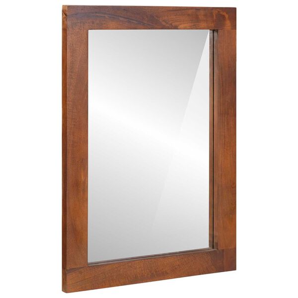 vidaXL Καθρέφτης με καθρέφτη Καφέ, ασημένιο 50 x 2.5 x 70 εκ