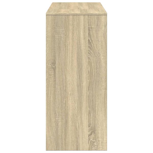 vidaXL Τραπέζι Κονσόλα με Ράφι Sonoma Δρυς 124x46x103,5 εκ Επεξ. Ξύλο