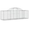 vidaXL Συρματοκιβώτια Τοξωτά 4 τεμ. 200x50x60/80 εκ. Γαλβαν. Ατσάλι
